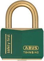 ABUS hangslot, individueel sluitend - kunststof buitenkant, 2 sleutels Groen