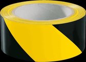 Traffic markeringstape voor asfalt breedte 50 mm Geel, zwart
