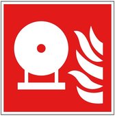Vaste brandblusser sticker - ISO 7010 - F013 100 x 100 mm