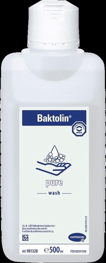 Bewusteloos belangrijk plafond Baktolin Pure Handlotion (handzeep) 500ml Flacon | bol.com