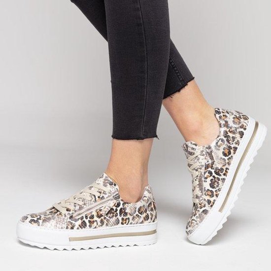 Gabor Comfort sneakers slangenprint - Maat 37.5 | bol.com