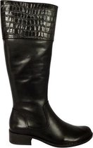 Caprice Lange Laars 9 25535 25 Zwart Kroko Combi - 7 / 40½