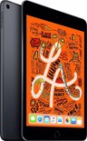 Spacegrijze iPad mini met een illustratie van Los Angeles op het scherm.