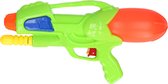 1x Waterpistolen/waterpistool groen van 30 cm met pomp kinderspeelgoed - waterspeelgoed van kunststof - waterpistolen met pomp