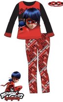 Miraculous Ladybug pyjama - katoen - zwart/rood - maat 98/104  (3/4 jaar)