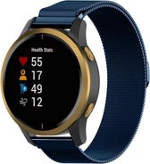 Milanees Smartwatch bandje - Geschikt voor  Garmin Vivomove HR Milanese band - blauw - Horlogeband / Polsband / Armband
