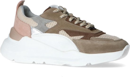 Sacha - Dames - Taupe suède dad sneakers - Maat 42 | bol.com