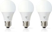 Slimme Wi-Fi Smart LED Bulb | Warm to Cool White | E27 | 3-Pack | 800 lm| 9 W | 2700 - 6500 K | Energieklasse: A+ | Smartphone App
