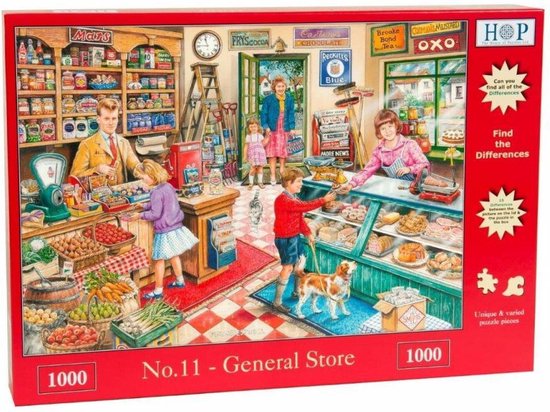 Trouvez les différences No ° 11 Magasin général 1000 pièces