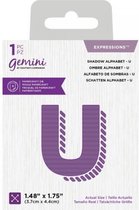 Gemini Expressions snijmal - Shadow Alphabet U
