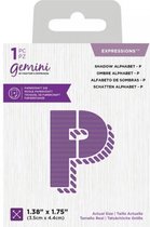 Gemini Expressions snijmal - Shadow Alphabet P
