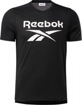 Reebok Workout Supremium Shirt Heren - sportshirts - zwart - maat L