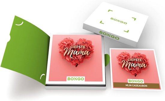 Bongo Bon - Liefste Mama Cadeaubon - Cadeaukaart cadeau voor man of vrouw | 12 000 charmeverblijven, heerlijke maaltijden, ontspanningsmomenten en sensationele belevenissen
