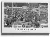 Walljar - Stadion De Meer '81 - Zwart wit poster met lijst
