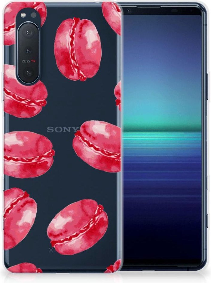 Sony Xperia 5II Siliconen Case Pink Macarons