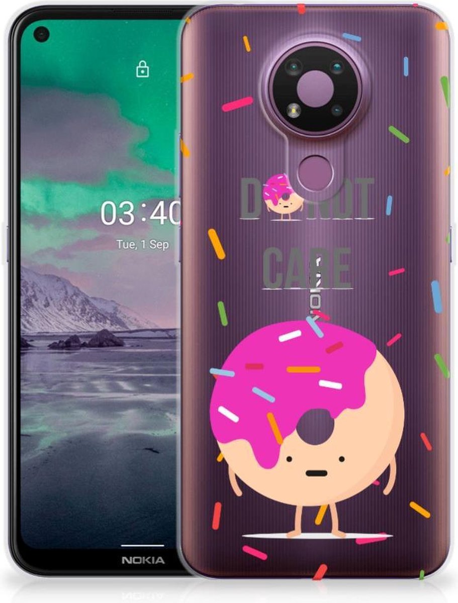 Nokia 3.4 Siliconen Case Donut Roze