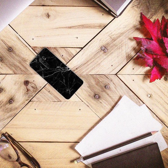 Bumper Housse Etui pour Xiaomi Redmi 9 Coque Téléphone Marbre Noir