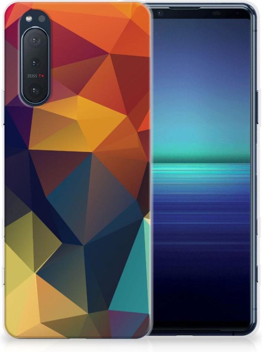 Sony Xperia 5II TPU Hoesje Polygon Color