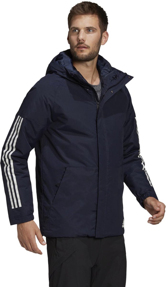 Adidas Xploric 3S - Parka heren winterjas - donkerblauw | bol.com