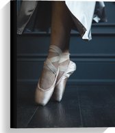 Canvas  - Ballet Spitzen - 30x40cm Foto op Canvas Schilderij (Wanddecoratie op Canvas)