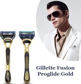 2x Set Originele Gillette Fusion Proglide Gold Olympic Edition