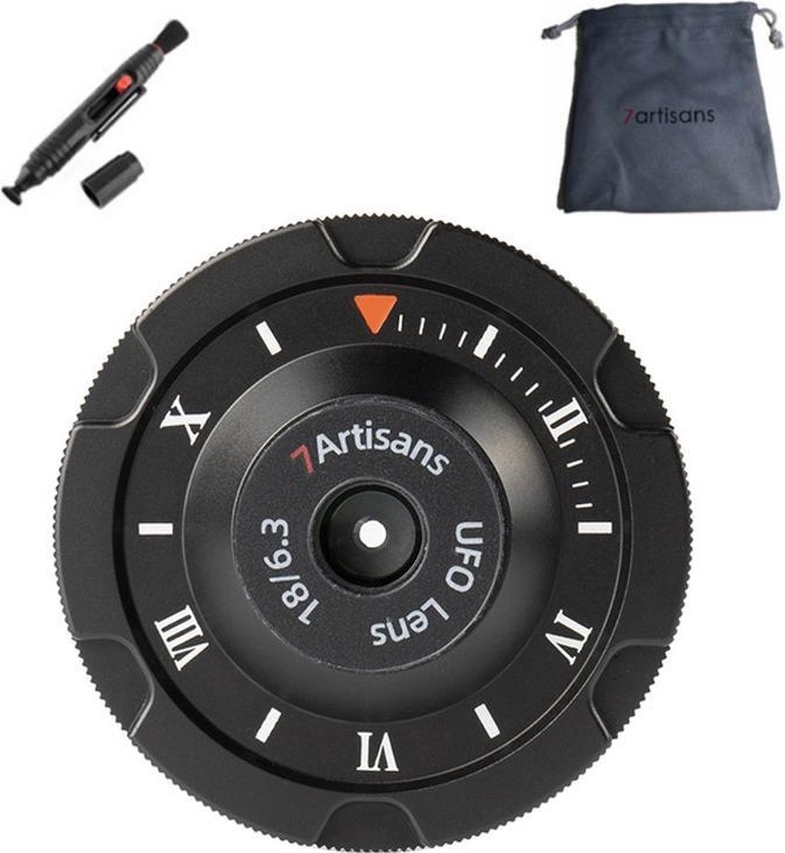 7artisans 18 mm F6.3 Ultradun Handmatige lens voor Olympus Panasonic M4/3 mount + Gratis lenspen en lens tas