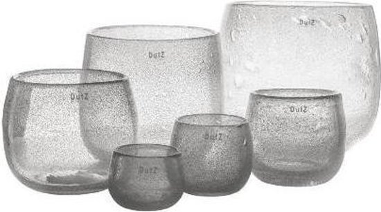 Dutz - design vaas - Pot bubbles - glas-  mondgeblazen - h 26 cm