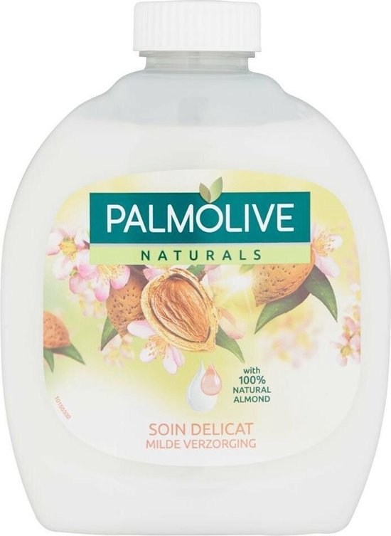 6x Palmolive Handzeep Navulling Naturals Amandel & melk 300 ml
