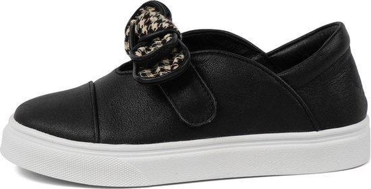 Paxico Shoes | Midnight Checkers | Meisje Leer Espadrilles - Zwart