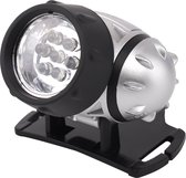 LED Hoofdlamp - Aigi Heady - Waterdicht - 20 Meter - Kantelbaar - 7 LED's - 0.54W - Zilver | Vervangt 6W - BES LED