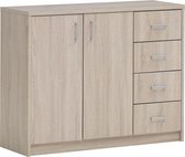 Stozy Dressoir 2 Deuren 4 Lades Nuo Sonoma Eik