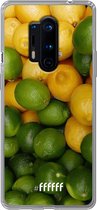 OnePlus 8 Pro Hoesje Transparant TPU Case - Lemon & Lime #ffffff