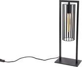 QAZQA balenco wazo - Moderne Tafellamp - 1 lichts - H 50 cm - Zwart - Woonkamer | Slaapkamer | Keuken