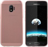 BackCover Holes - Telefoonhoesje - Hoesje voor Samsung J2 Pro 2018 - Rosé Goud