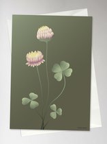 ViSSEVASSE Clover Forest Green - Greeting Card - XS