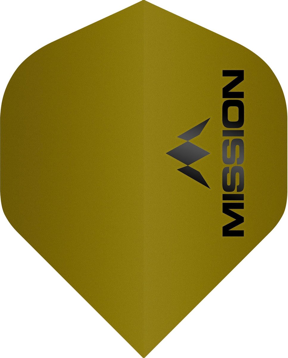 Mission Logo Std No2 Matte Yellow - Dart Flights