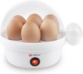 Alpina Eierkoker - 1 tot 7 Eieren - met Maatbeker en Eierprikker - Waarschuwingssignaal