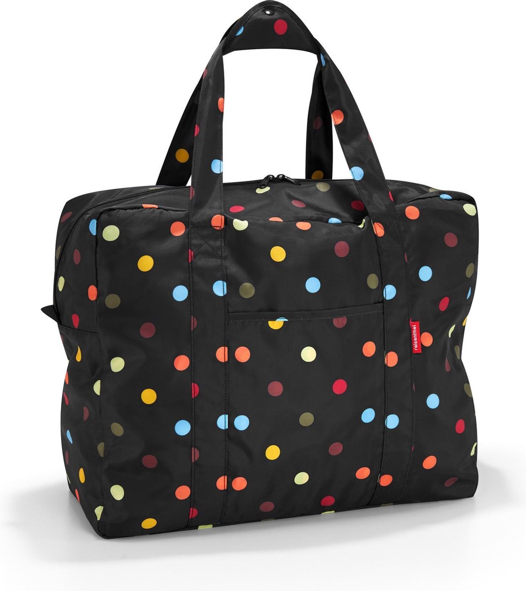 Reisenthel Mini Maxi Touringbag Reistas - Opvouwbaar - 40L - Dots Zwart