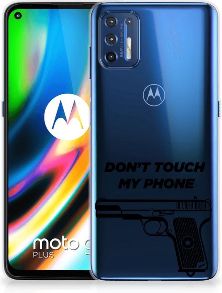 Motorola Moto G9 Plus Silicone-hoesje Pistol DTMP