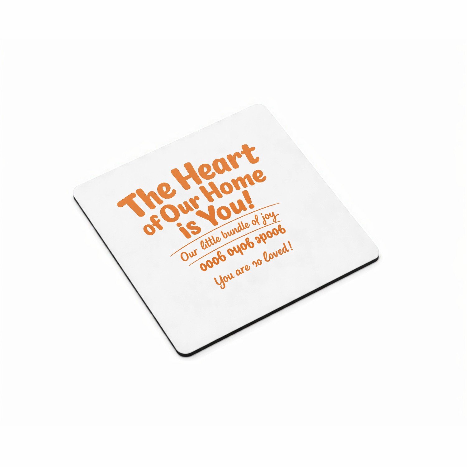 Mr Cadeautjes MDF magnetische fotolijst vierkant 9,5 - design Speelse typografische boodschap voor een andere ouderrol | cadeau Wit