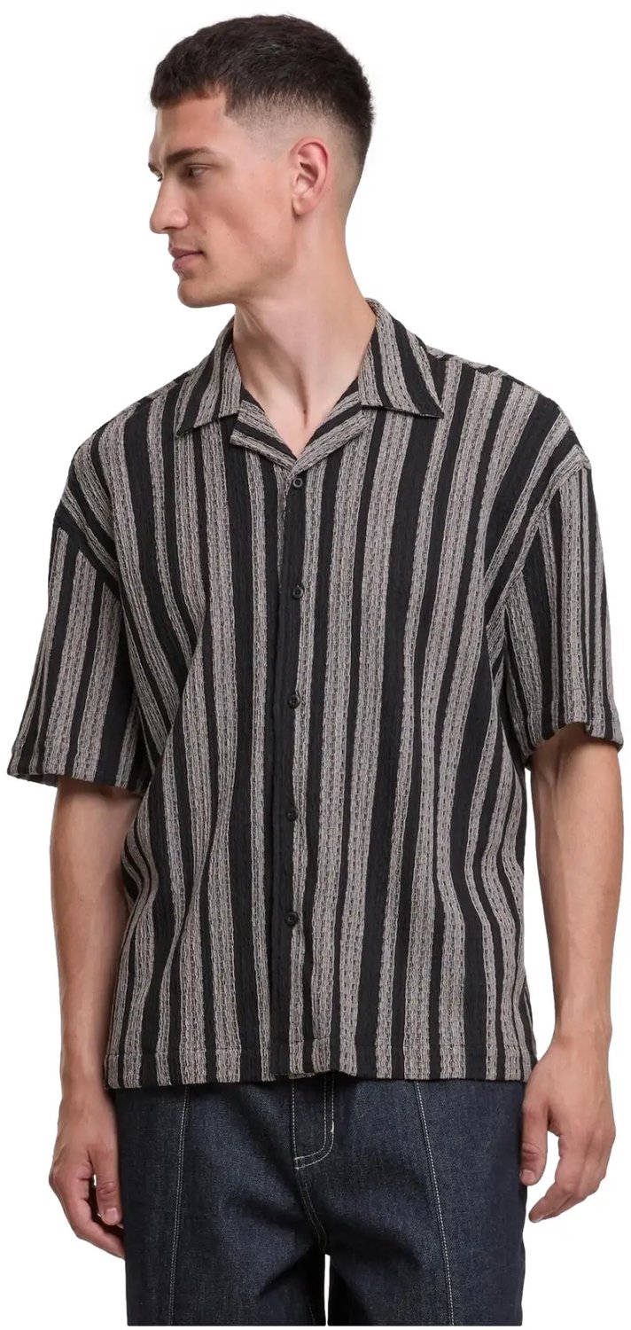 Urban Classics Tb8216 Overhemd Met Korte Mouwen 3XL Man Zwart