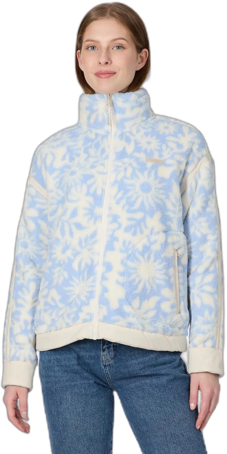 Damesfleece Ragwear Larysa print Blauw