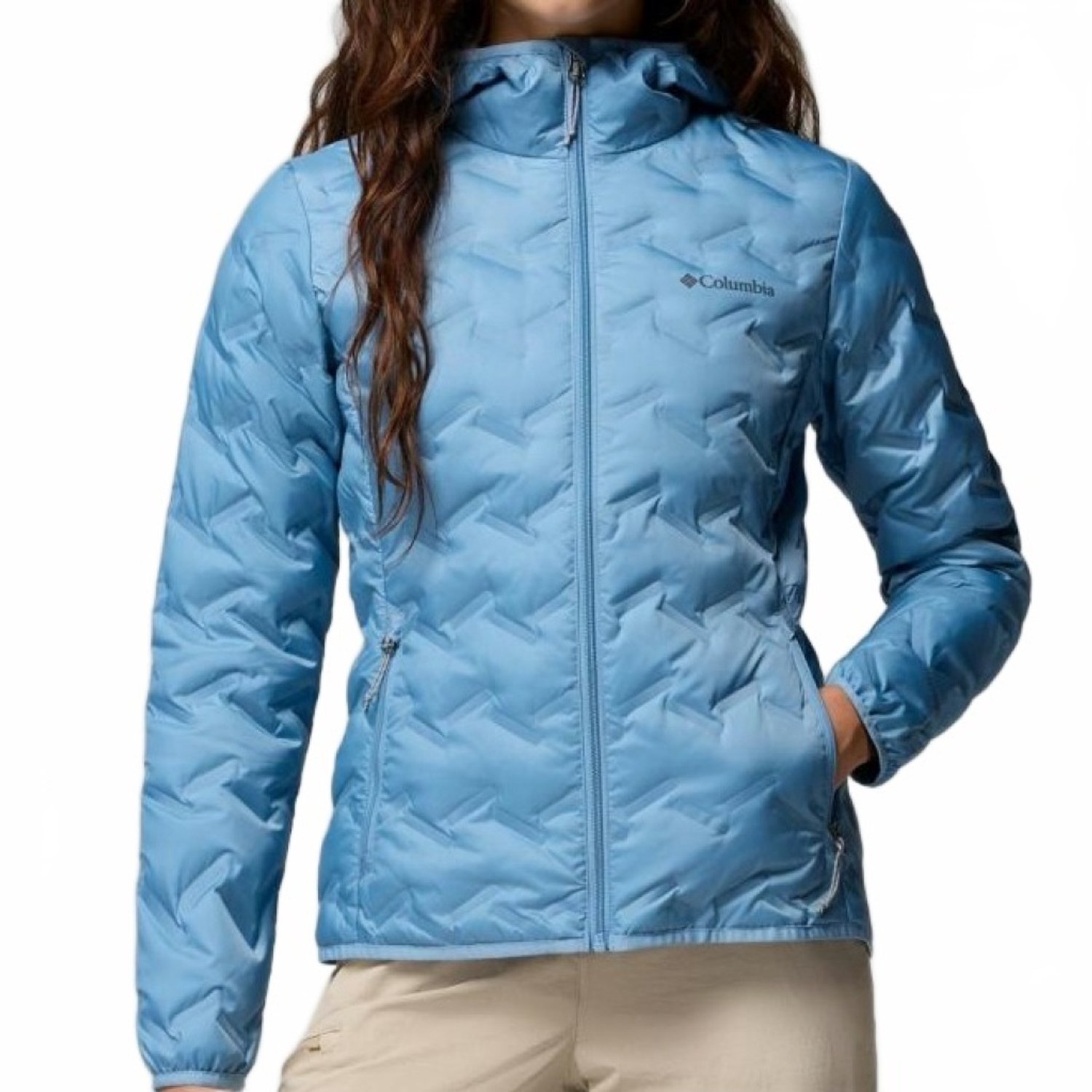 COLUMBIA DELTA RIDGE II DOWN HOODED JACKET M EU Blauw