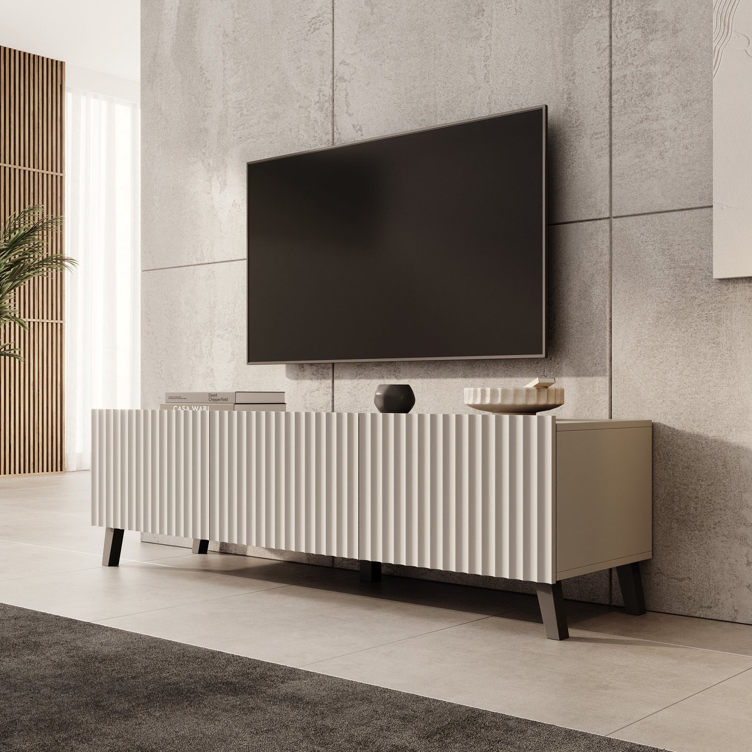 MEUBELLA TV-Meubel Pepinos 2 - Beige - 150 cm