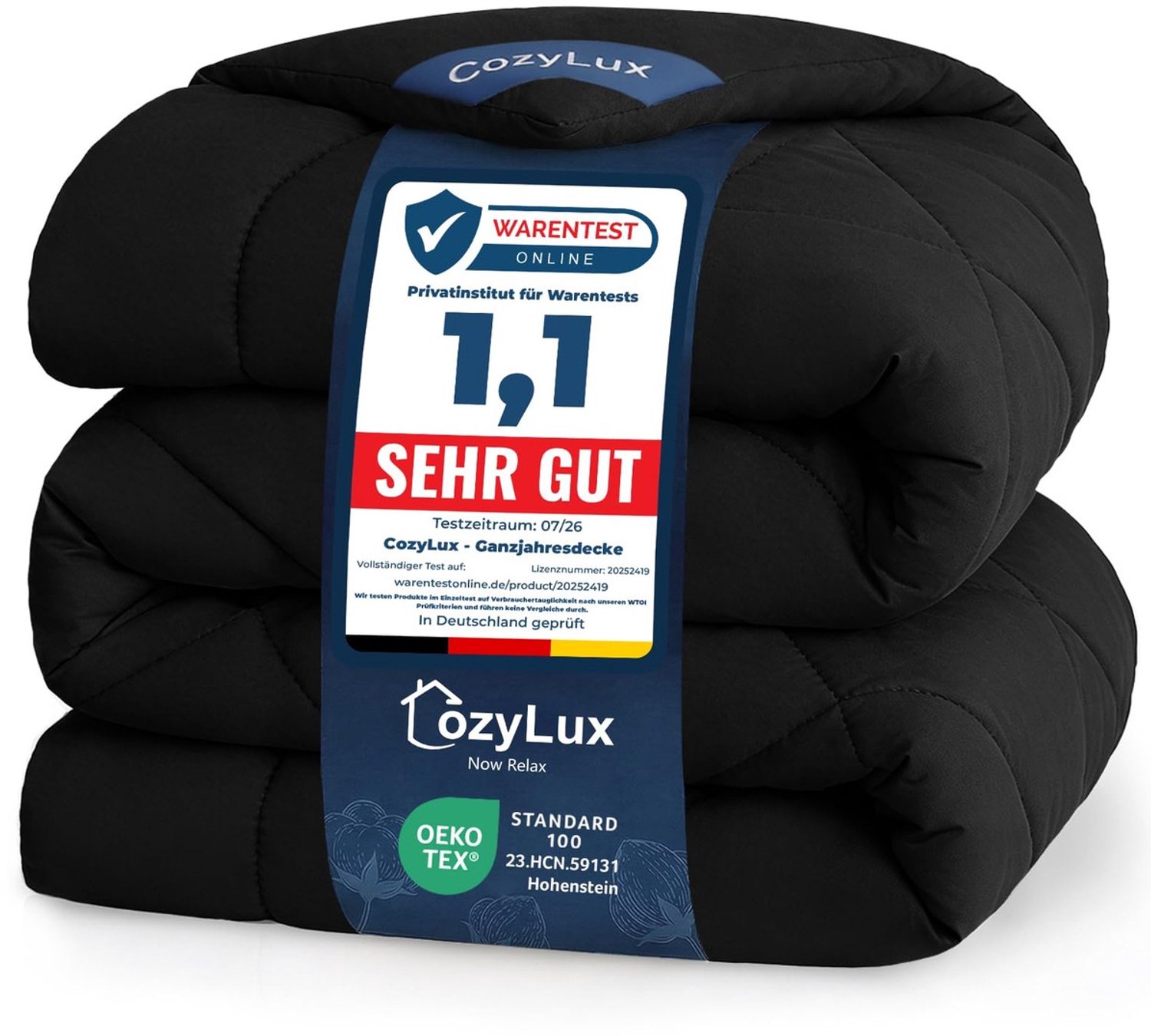 Duraxl Dekbed - Microvezel - 140 x 200 cm - Zwart