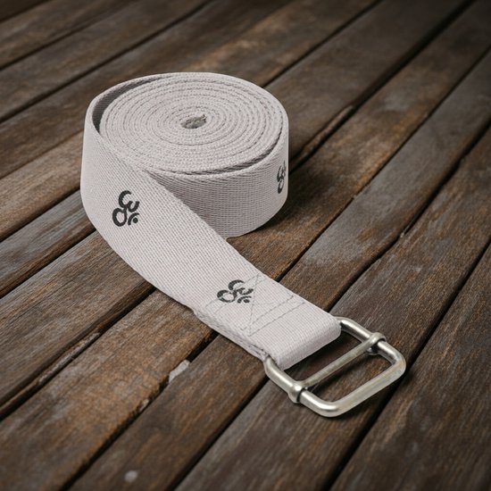 YOGISTAR Yoga riem yogibelt OM, MB - grijs - - - Oefenband van YOGISTAR — afbeelding 2