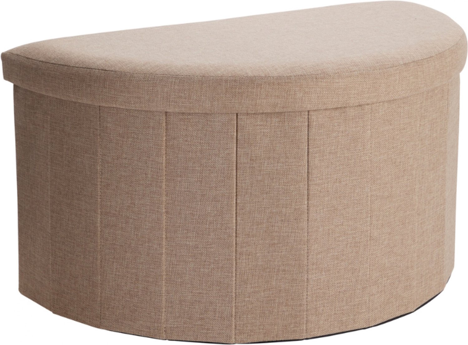 Home & Styling Opvouwbare Opbergpoef - 69x38cm - Beige Multi