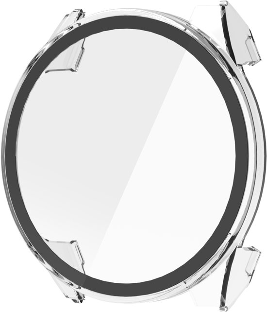 Stravo Case / Hoesje voor Garmin Fenix 9 Pro 43mm – Full Cover Hardcase met Screenprotector – Transparant
