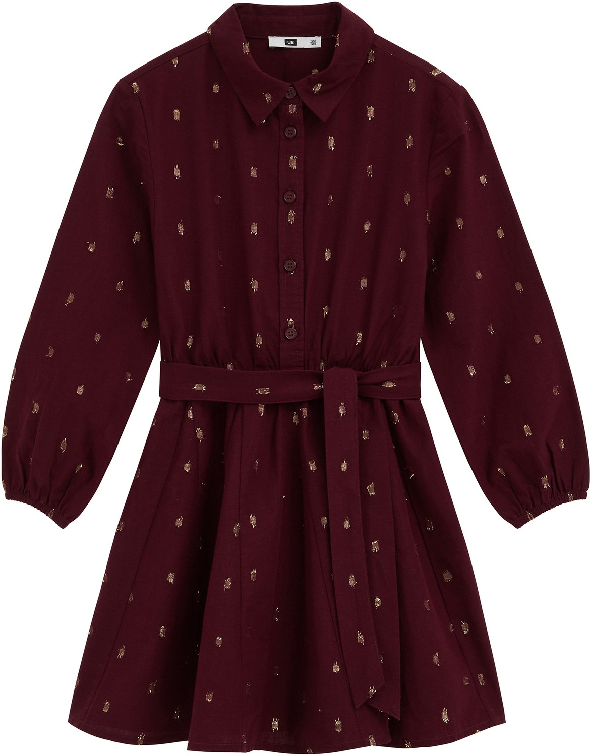 WE Fashion Meisjes jurk met glittergaren
