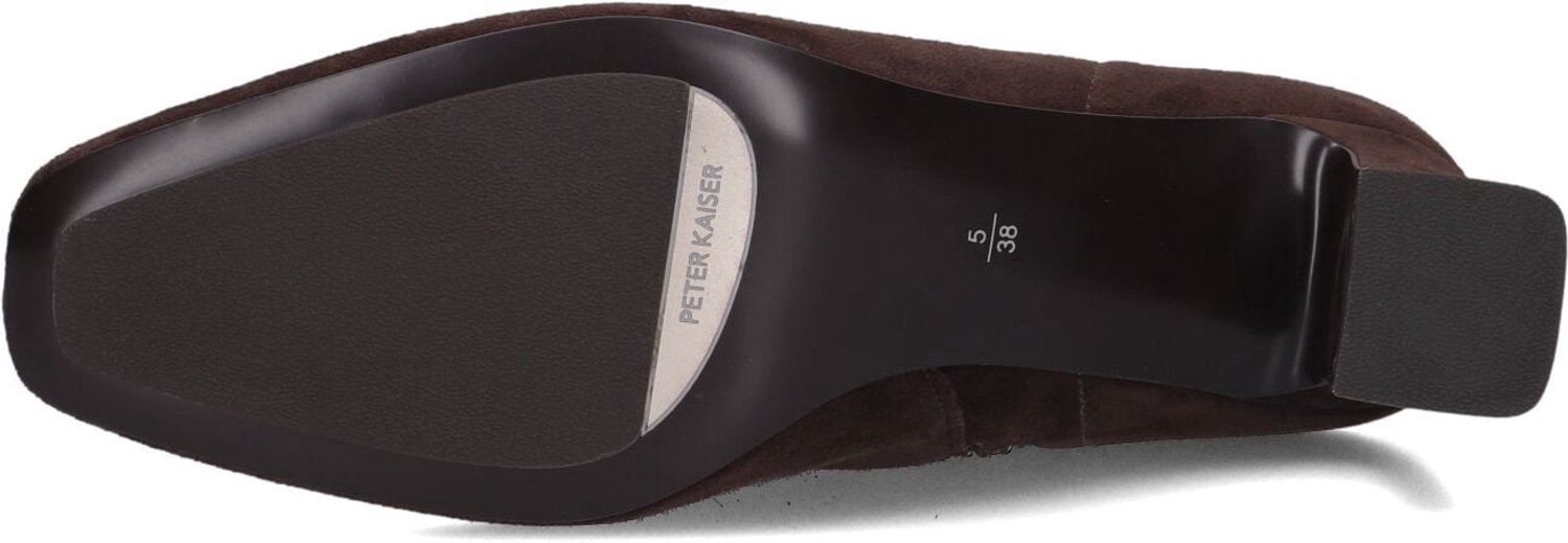 Peter Kaiser 75343 Enkellaarsjes - Enkelboots met rits - Dames - Bruin - Maat 38,5